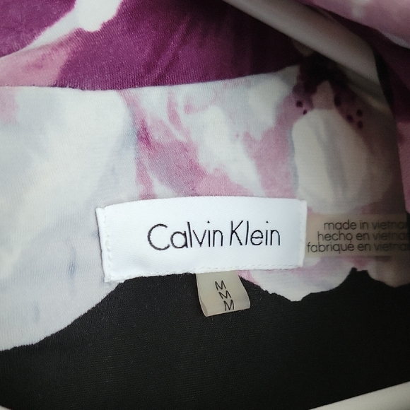 Calvin Klein Floral Blouse M - Picture 2 of 4